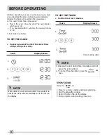 Preview for 10 page of Frigidaire FGMO3067UD Use & Care Manual