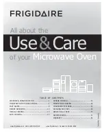 Frigidaire FGMV153CLB Use & Care Manual preview