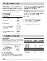 Preview for 10 page of Frigidaire FGMV153CLB Use & Care Manual