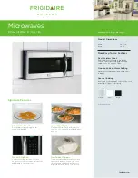 Frigidaire FGMV185KB - Gallery 1.8 cu. Ft. Microwave Specifications preview