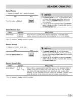 Preview for 15 page of Frigidaire FGMV205KBA Use & Care Manual