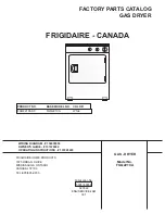 Frigidaire FGQ221CA Factory Parts Catalog preview