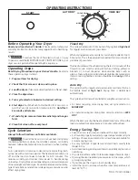 Frigidaire FGR311FS - 27" Gas Dryer Operating Instructions preview