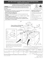 Frigidaire FGS365ECJ Installation Instructions Manual preview