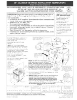 Preview for 1 page of Frigidaire FGS367EBA Installation Instructions Manual