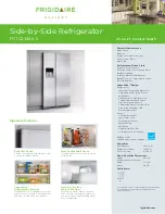 Frigidaire FGTC2349K S Specification Sheet предпросмотр