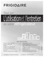 Предварительный просмотр 1 страницы Frigidaire FGUB2642LE (French) L'Utilisation Et L'Entretien