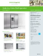 Frigidaire FGUS2645LF Product Specifications preview