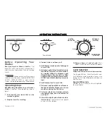 Preview for 1 page of Frigidaire FGX831CS1 Operating Instructions Manual