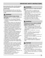 Preview for 3 page of Frigidaire FH30DD50MSA Installation And Use & Care Manual