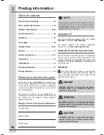 Preview for 2 page of Frigidaire FHWC3060LSA Use & Care Manual