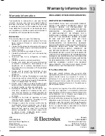 Предварительный просмотр 13 страницы Frigidaire FHWC3060LSA Use & Care Manual