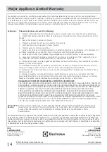 Preview for 14 page of Frigidaire FHWW063WB1 Use & Care Manual