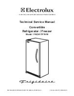 Frigidaire FKCH17F7HW Technical & Service Manual предпросмотр