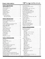 Preview for 4 page of Frigidaire FKCH17F7HW Technical & Service Manual