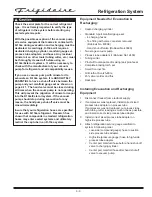 Preview for 23 page of Frigidaire FKCH17F7HW Technical & Service Manual