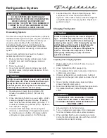 Preview for 24 page of Frigidaire FKCH17F7HW Technical & Service Manual