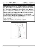 Preview for 58 page of Frigidaire FKCH17F7HW Technical & Service Manual