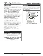 Preview for 60 page of Frigidaire FKCH17F7HW Technical & Service Manual