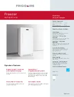 Preview for 1 page of Frigidaire FKFH21F7H W Features