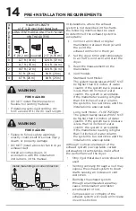 Preview for 14 page of Frigidaire FLCE7522AW Use & Care Manual