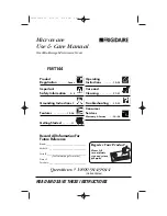 Frigidaire FMT144 Use And Care Manual preview