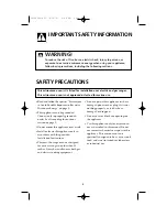 Preview for 3 page of Frigidaire FMT144 Use And Care Manual