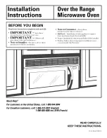 Frigidaire FMV145KB2 Installation Instructions Manual preview