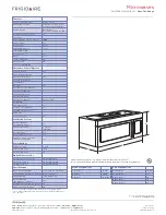 Preview for 2 page of Frigidaire FMV152K Specifications