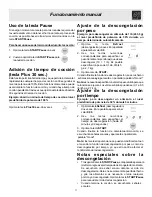 Preview for 11 page of Frigidaire FMV152KB - 1.5 Cu Ft Microwave (Spanish) Manual De Uso Y Cuidado