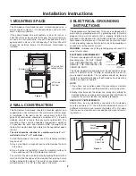 Preview for 2 page of Frigidaire FMV156DB Installation Instructions Manual