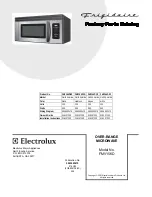 Frigidaire FMV156DS - 1.5 Cu. Ft. Microwave Oven Factory Parts Catalog preview