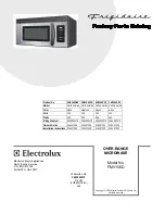 Preview for 1 page of Frigidaire FMV156DS - 1.5 Cu. Ft. Microwave Oven Factory Parts Catalog