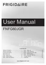 Frigidaire FNFG60JGR User Manual preview