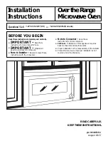 Frigidaire FPBM3077RF Installation Instructions Manual preview