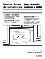 Preview for 25 page of Frigidaire FPBM307NTF Installation Instructions Manual