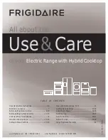 Preview for 1 page of Frigidaire FPCF3091LF User & Care Manual