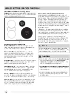 Preview for 12 page of Frigidaire FPCF3091LF User & Care Manual