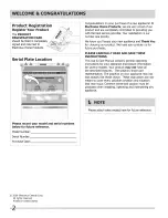 Предварительный просмотр 2 страницы Frigidaire FPCS3085LFA Use & Care Manual