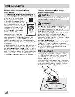 Preview for 28 page of Frigidaire FPDF4085KF - 40" Dual Fuel Range Important Safety Instructions Manual