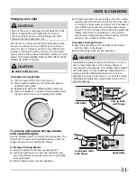 Preview for 31 page of Frigidaire FPDF4085KF - 40" Dual Fuel Range Important Safety Instructions Manual