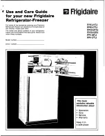 Предварительный просмотр 1 страницы Frigidaire FPE-21TJ Use And Care Manual