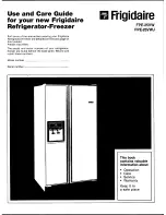 Frigidaire FPE-25VW Use And Care Manual предпросмотр