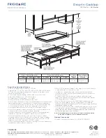 Preview for 2 page of Frigidaire FPEC3085KS - 30" Electric Cooktop Specification Sheet