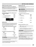 Preview for 19 page of Frigidaire FPEF3081KFA Use & Care Manual