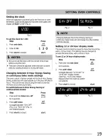 Preview for 19 page of Frigidaire FPEF3081MFA Use & Care Manual