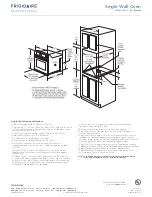 Preview for 3 page of Frigidaire FPEW2785KF - 27" Single Electric Wall Oven Product Specifications