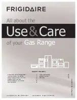 Preview for 1 page of Frigidaire FPEW3077RF Use & Care Manual