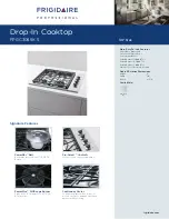 Frigidaire FPGC3085KS - 30" Gas Cooktop Specification Sheet preview