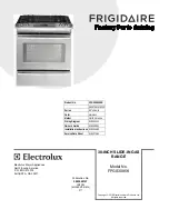 Preview for 1 page of Frigidaire FPGS3085KFB Service Factory Parts Catalog